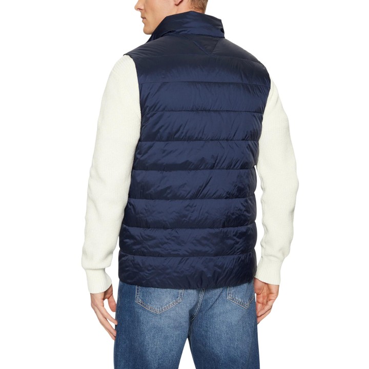 Chaleco acolchado azul de hombre Tommy Hilfiger Jeans vista posterior