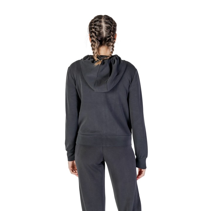 Sudadera Guess Active Olympe Full Zip para mujer negra vista posterior