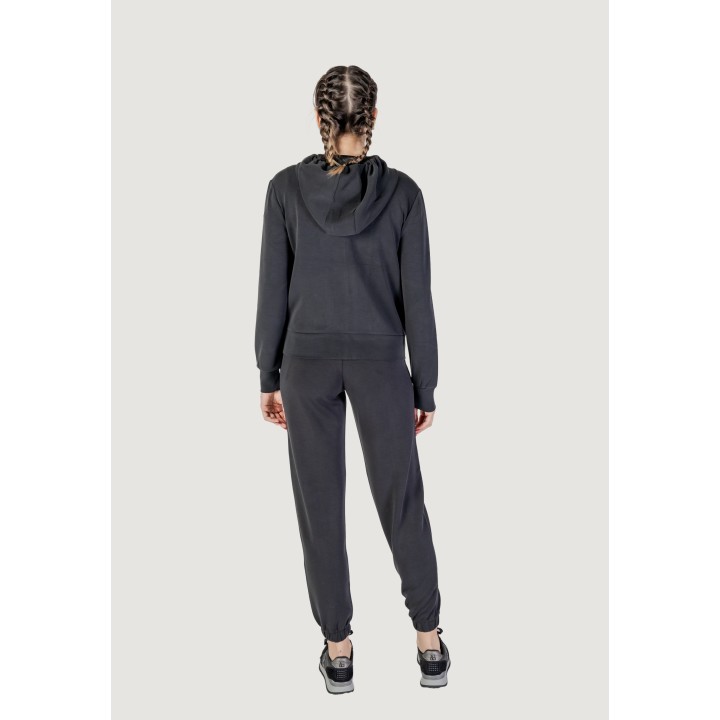 Sudadera Guess Active Olympe Full Zip para mujer negra vista posterior completa