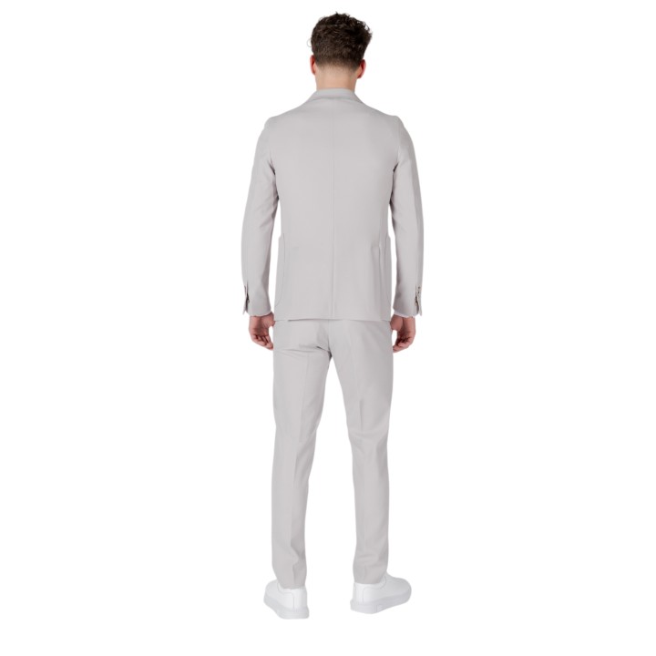 Traje de hombre Mulish BAHAMAS ABS-802 gris claro vista posterior