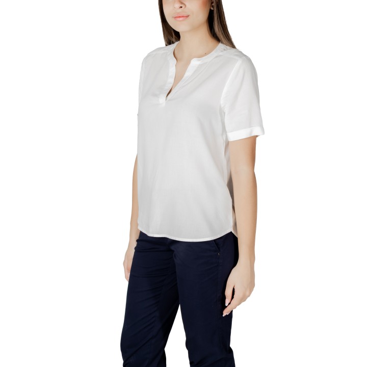 Street One blusa blanca de mujer 345525 vista de tres cuartos