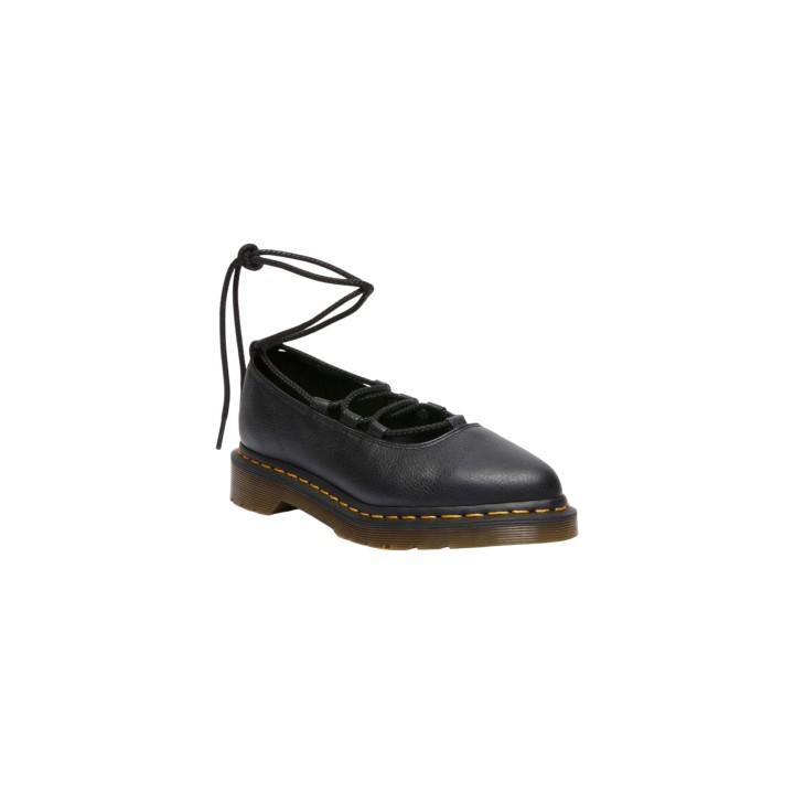 Dr. Martens Elphie II Virginia zapatos de mujer negros vista tres cuartos