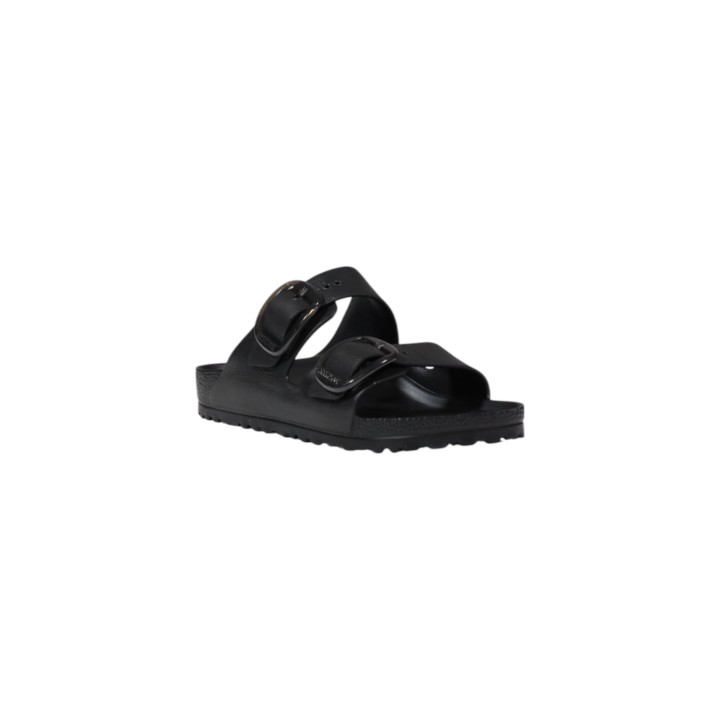 Sandalia Birkenstock Arizona Big Buckle EVA negra de mujer vista tres cuartos