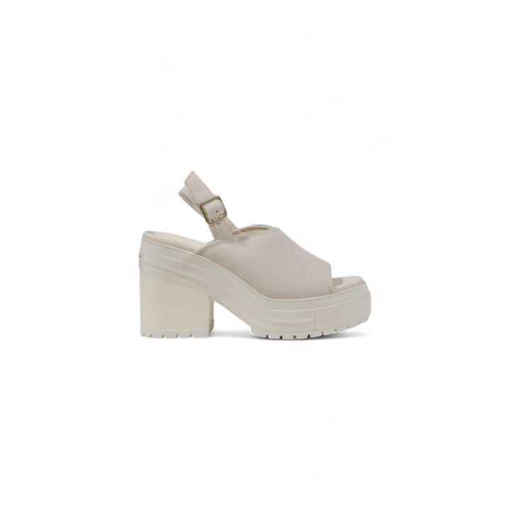 Converse Chuck 70 De Luxe A15070C para mujer en color marfil vista lateral