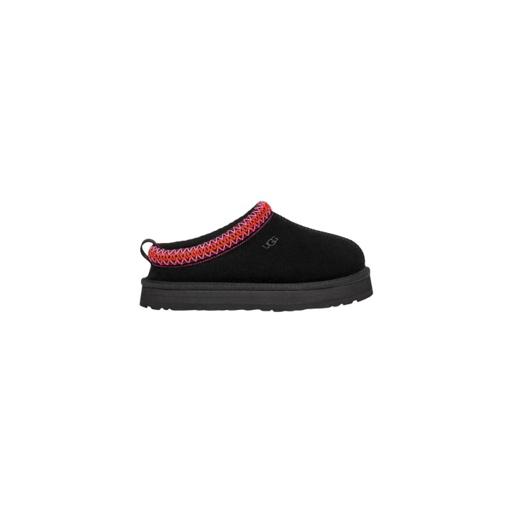 UGG zueco de mujer negro JR Tazz 1143776K vista lateral
