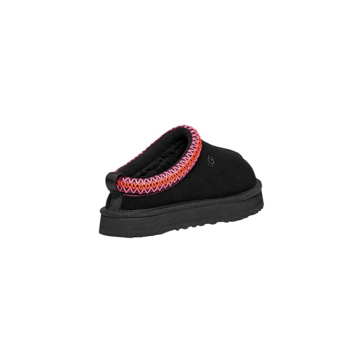 UGG zueco de mujer negro JR Tazz 1143776K vista tres cuartos