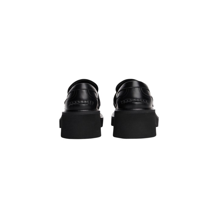 Mocasines de tacón negros para mujer Tommy Hilfiger Jeans EN0EN02789 vista posterior