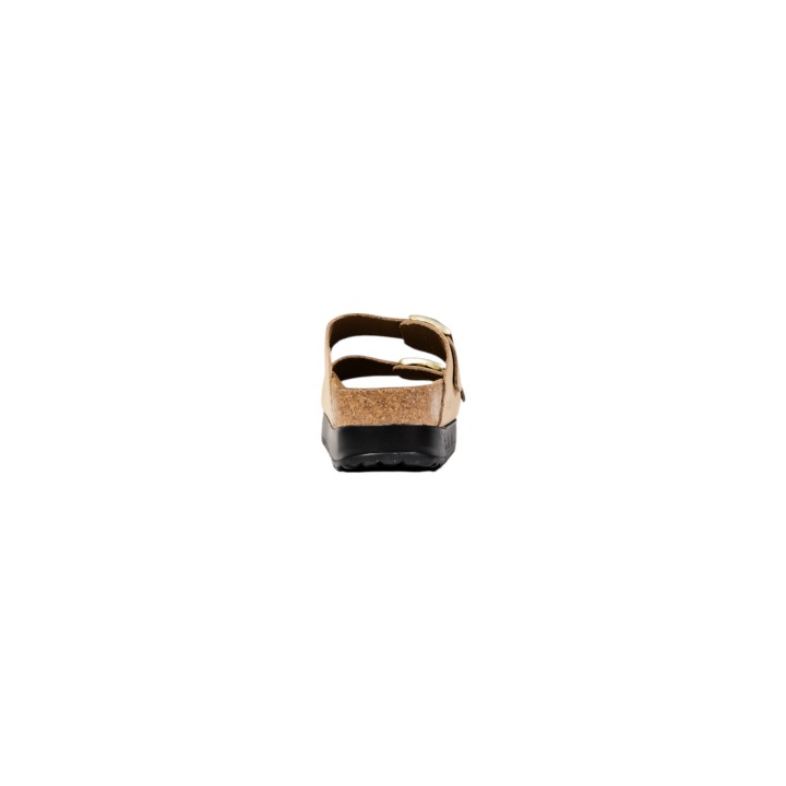 Sandalia Birkenstock Arizona Flex Platform beige para mujer vista posterior