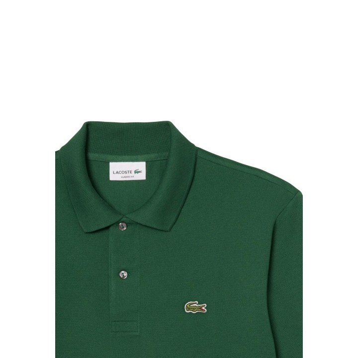 Lacoste polo de hombre azul L1312-00 vista de tres cuartos