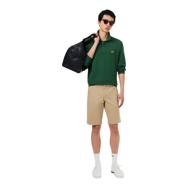 Lacoste polo de hombre azul L1312-00 vista de tres cuartos
