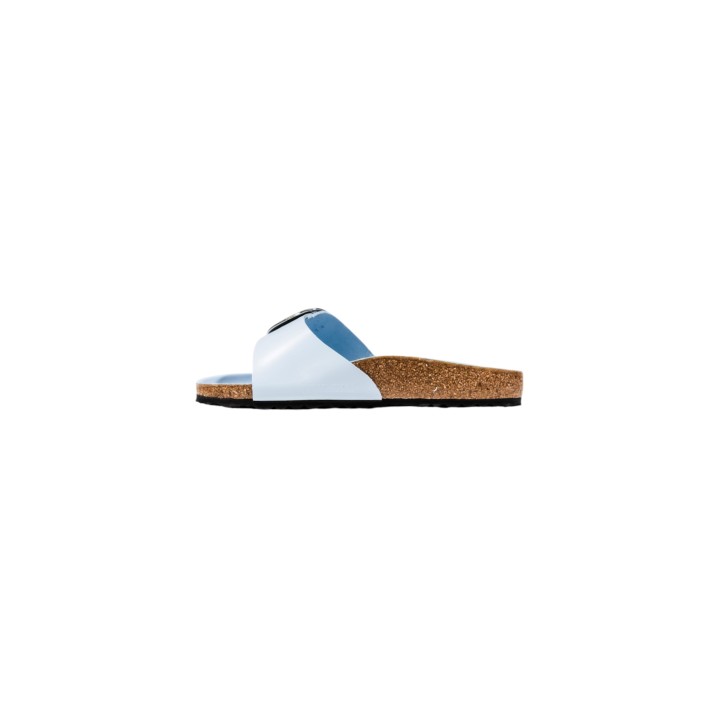 Sandalia Birkenstock Madrid Big Buckle 1030364 para mujer en azul pálido vista lateral