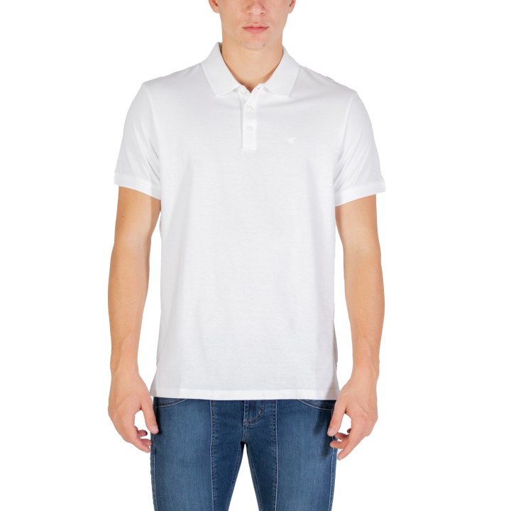 Polo blanco de hombre Calvin Klein Jeans SS Classic Monogram LV04RD255G vista frontal