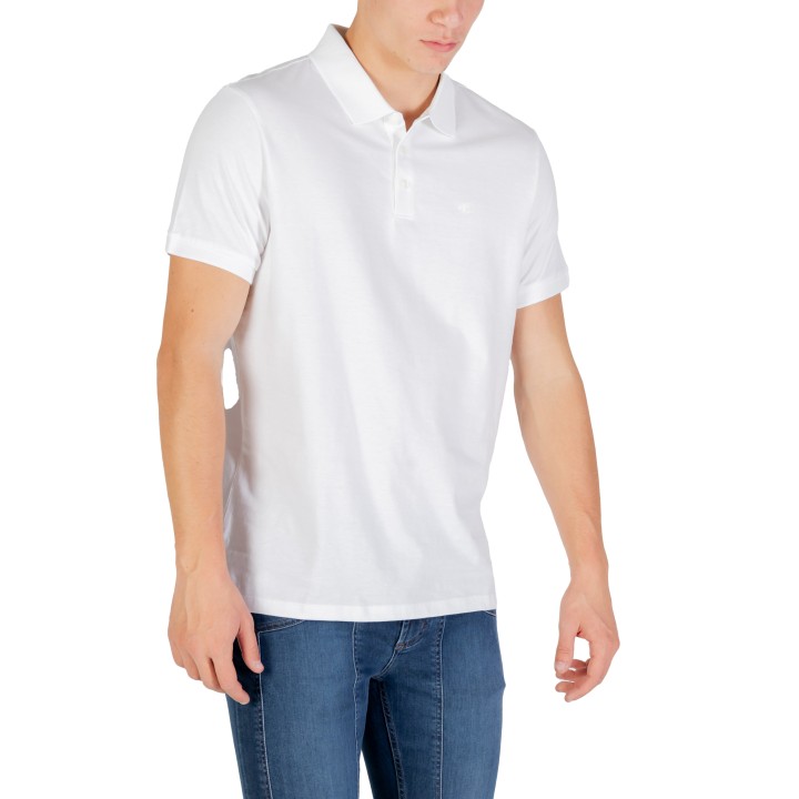 Polo blanco de hombre Calvin Klein Jeans SS Classic Monogram LV04RD255G vista frontal