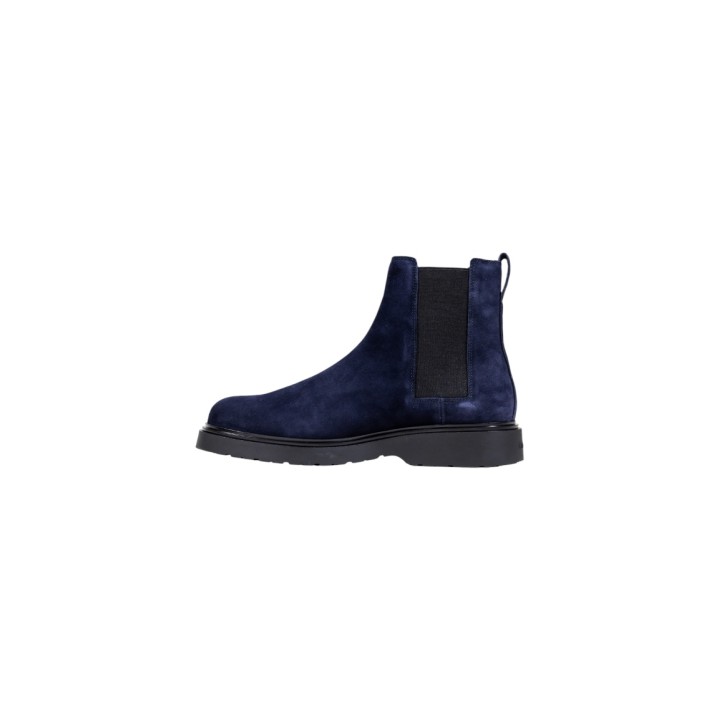 Bota Chelsea de hombre Calvin Klein Jeans azul de ante vista lateral