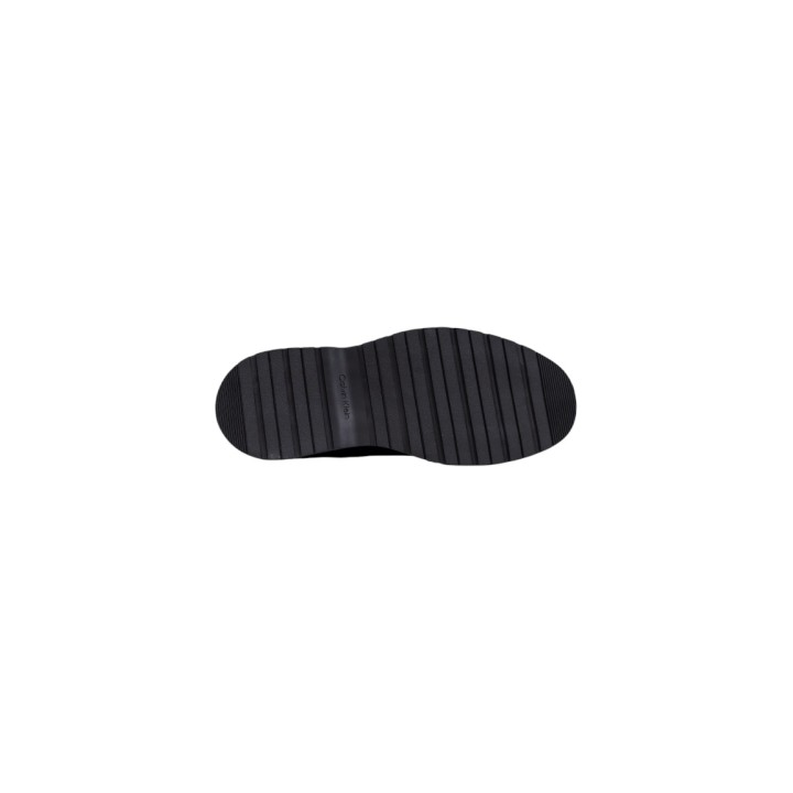 Suela negra de la bota Chelsea azul de hombre Calvin Klein Jeans vista inferior