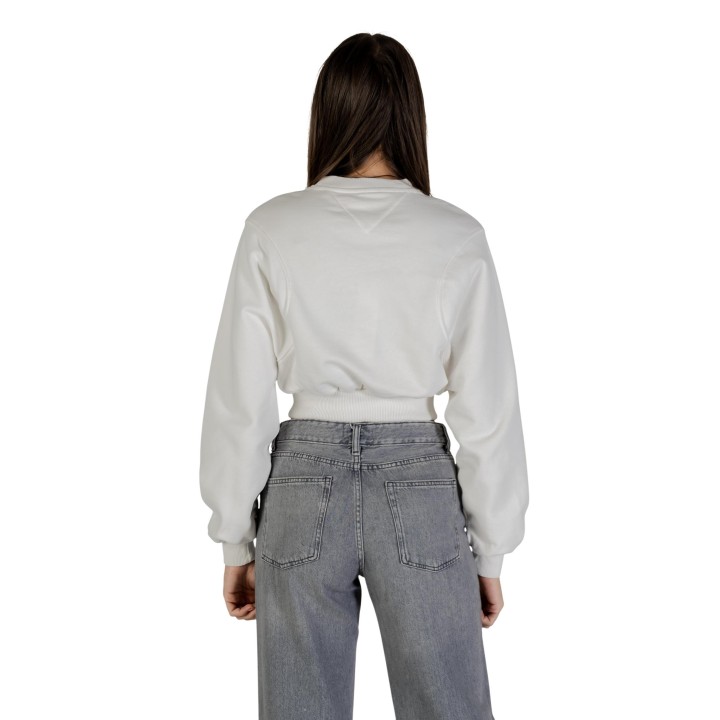 Sudadera de mujer Tommy Hilfiger Jeans Sour Cream DW0DW21831 vista posterior