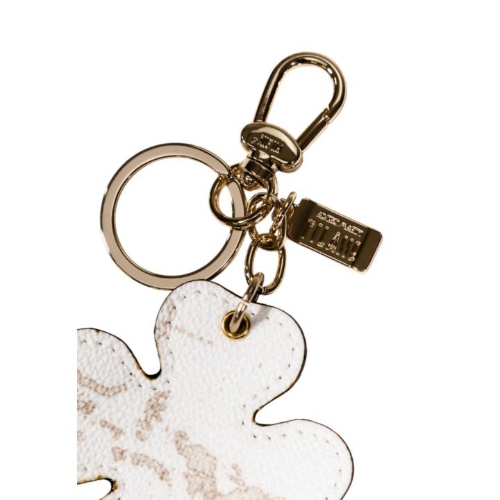 Detalle posterior del llavero de mujer Alviero Martini Prima Classe C W276 6188 blanco y dorado