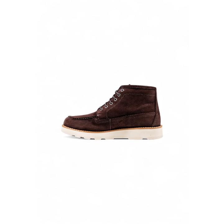 Timberland Brit Mid Lace TB0A6CEP botas de hombre marrón oscuro vista lateral