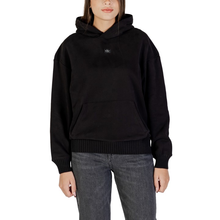 Sudadera negra de mujer Calvin Klein Jeans LV047D232G vista frontal