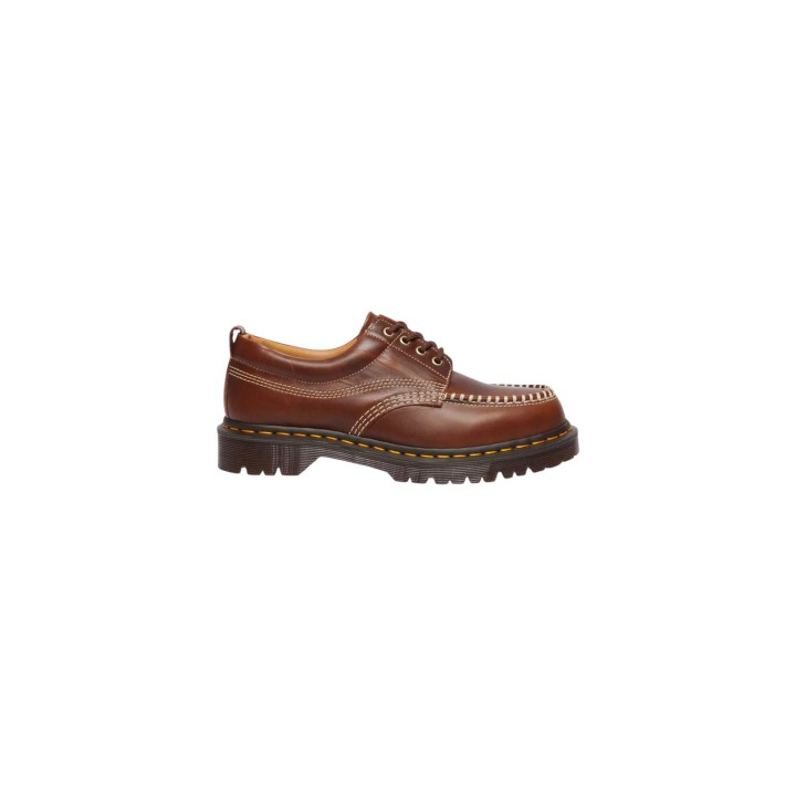Dr. Martens Lowell Butterscotch Orleans 31817243 para hombre en cuero marrón vista lateral