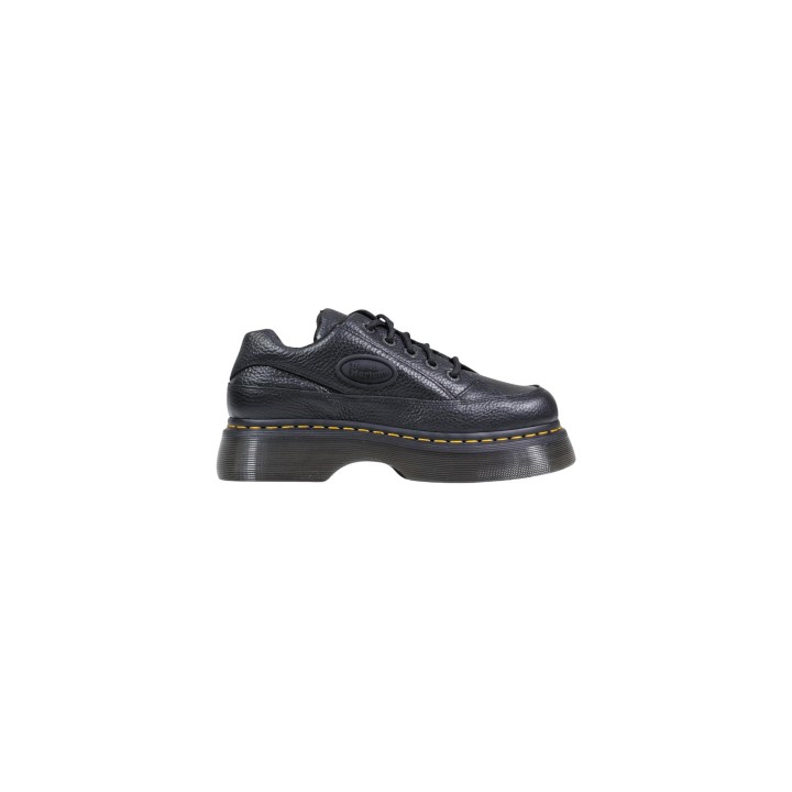 Dr. Martens Buzz 5i Milled Nappa 41060001 de mujer en piel negra vista lateral
