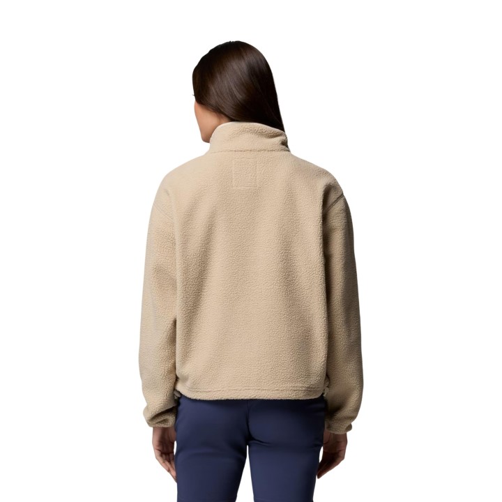 Sudadera Columbia Helvetia II para mujer beige de fleece vista posterior