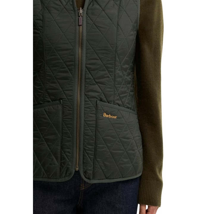 Barbour - chaleco Fleece Betty Liner en verde oliva de mujer
