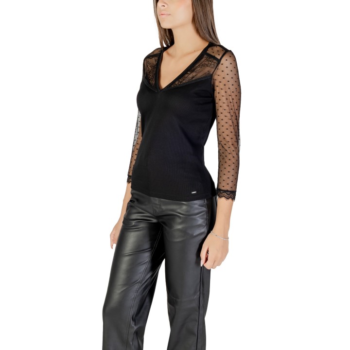 Morgan De Toi blusa negra de mujer 252-THAISA vista lateral