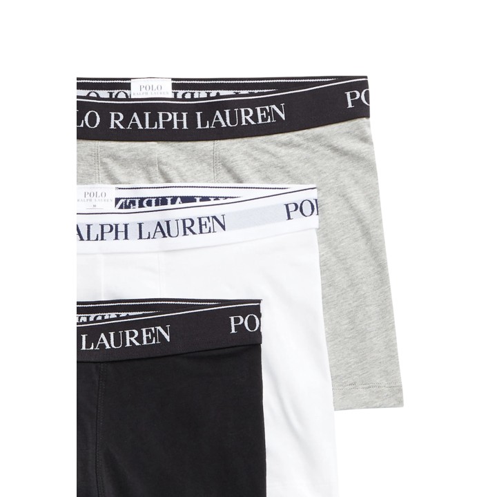 Detalle de bóxers Ralph Lauren para hombre con cintura elástica de logo