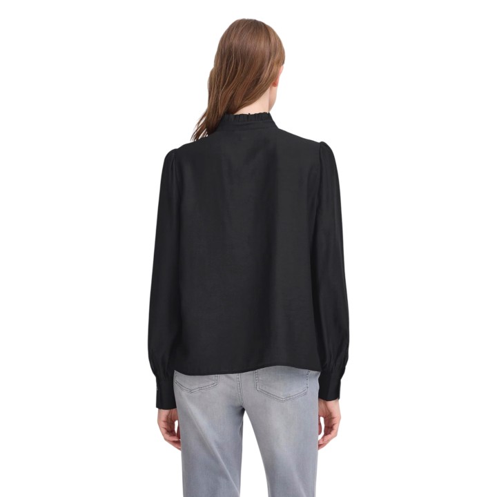 Camisa de mujer negra Ichi IHKARLANI SH 20121887 vista posterior