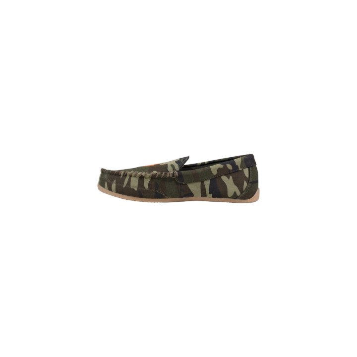 Ralph Lauren zapatilla de casa para hombre verde oliva de camuflaje vista lateral