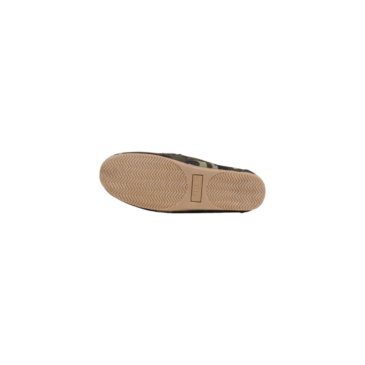 Ralph Lauren zapatilla de casa para hombre verde oliva vista de la suela