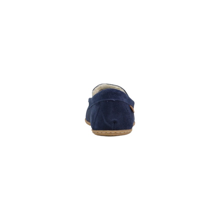 Ralph Lauren Collins Bear RF103885 zapatilla de casa de mujer azul vista posterior