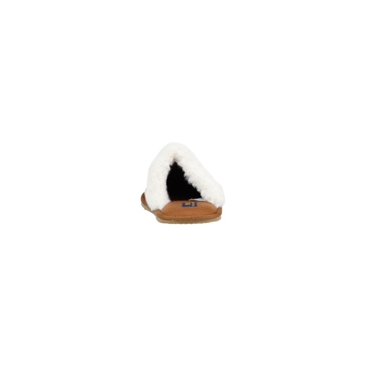 Ralph Lauren zapatilla de casa de mujer KELCIE RF103631 en cuero vista frontal