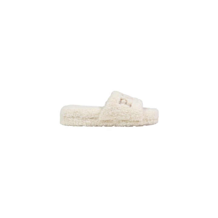 Ralph Lauren Robin Platform SFL6230ARL-CRM zapatilla de casa de mujer crema lateral