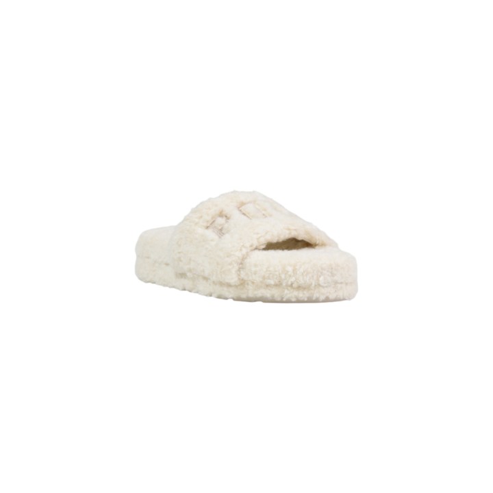 Ralph Lauren Robin Platform SFL6230ARL-CRM zapatilla de casa de mujer crema tres cuartos