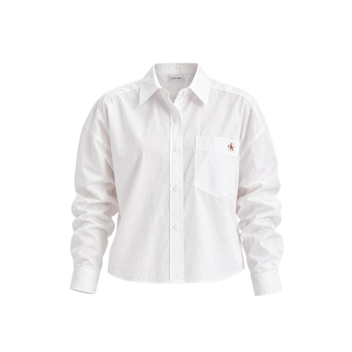 Camisa blanca de mujer Calvin Klein Jeans LV047F148G vista frontal de la prenda