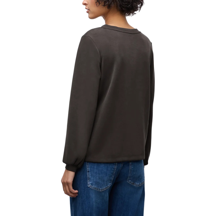 Street One sudadera de mujer marrón 323840 vista posterior