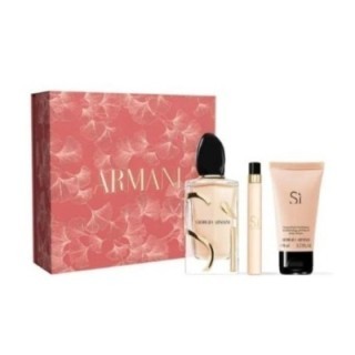 Set de perfume Sì de Armani para mujer con estuche rosa