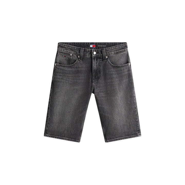 Tommy Hilfiger Jeans pantalón corto de hombre negro de denim vista frontal