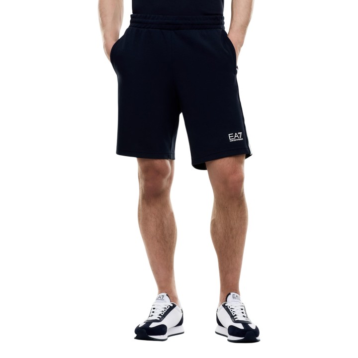 EA7 pantalón corto de hombre azul marino vista frontal