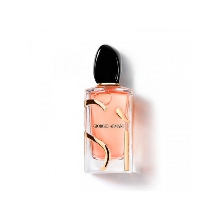 Perfume Armani Si Intense para mujer color rosa melocotón vista frontal