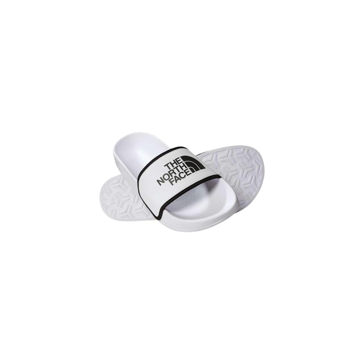 Chanclas The North Face Base Camp Slide III blancas para hombre NF0A4T2R vista tres cuartos