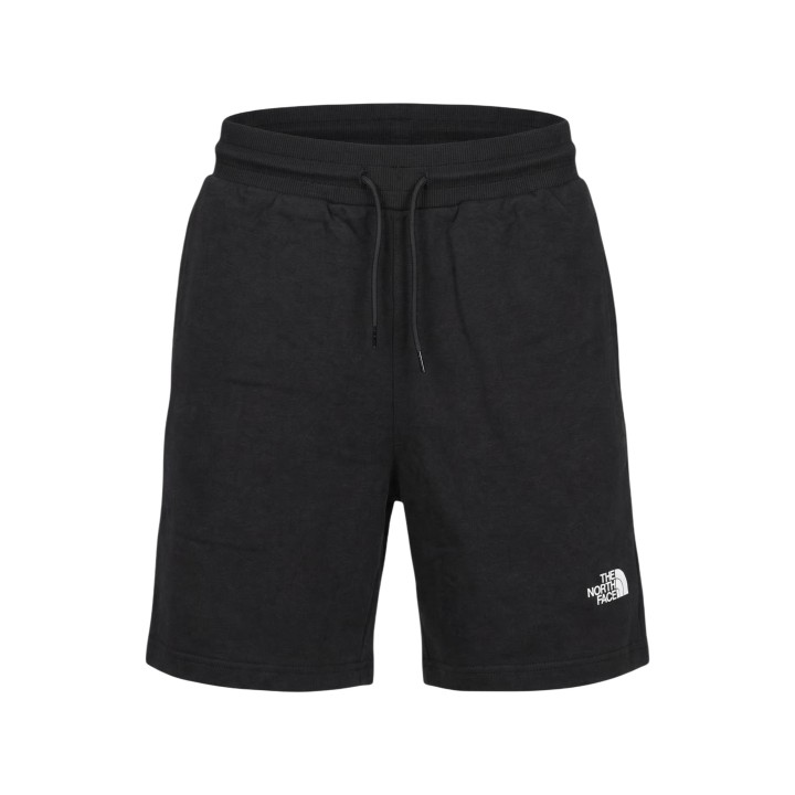 Detalle frontal del pantalón corto negro de hombre The North Face NF0A8GQB