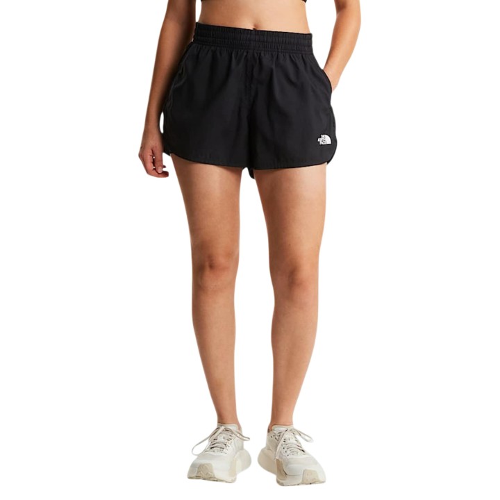 The North Face pantalón corto 2 en 1 para mujer negro vista frontal