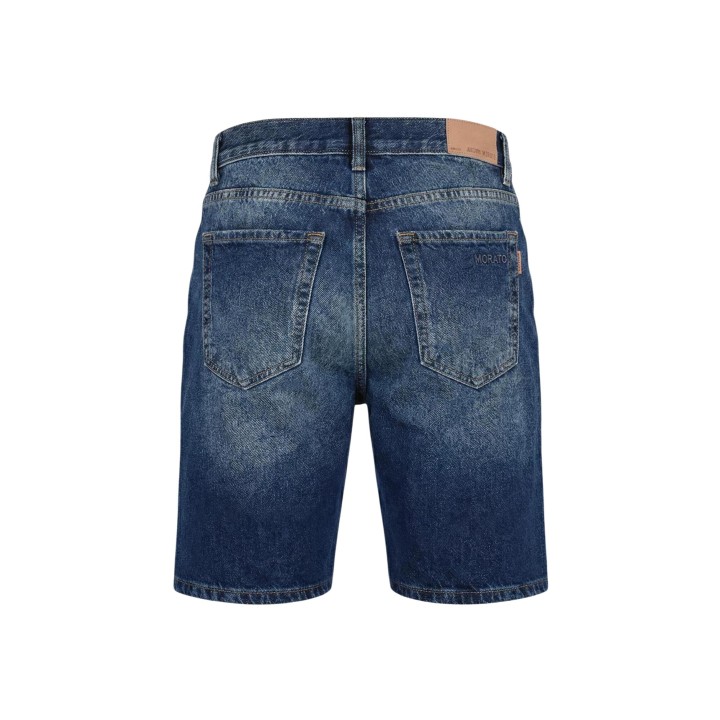 Detalle posterior del pantalón corto vaquero azul Antony Morato para hombre