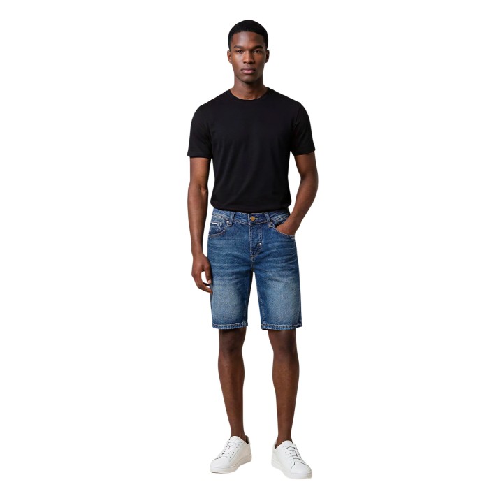 Antony Morato pantalón corto vaquero azul para hombre vista frontal completa