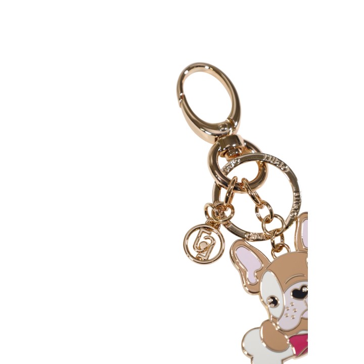 Liu-Jo llavero de mujer dorado DOG KEY RING AA6090 A0001 detalle de tres cuartos