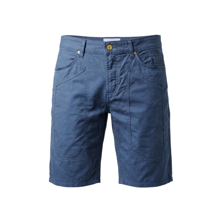 Jeckerson pantalón corto de hombre azul detalle frontal