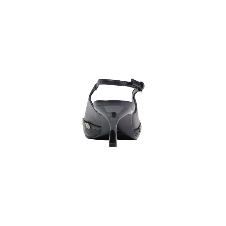 Guess zapatos de tacón negros para mujer Yanai FLPYAN LEA05 vista posterior